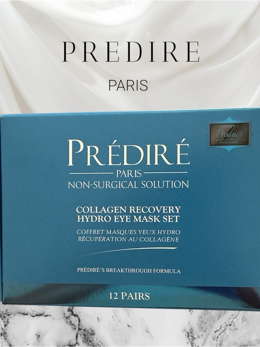 Prédiré Paris Collagen Recovery Hydro Eye Mask Set - 12 Pairs (Sealed)
